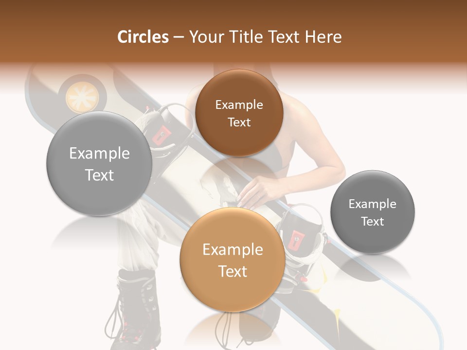 Snowboarder Powder Snowboarding PowerPoint Template