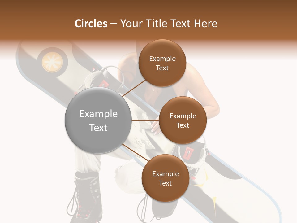 Snowboarder Powder Snowboarding PowerPoint Template