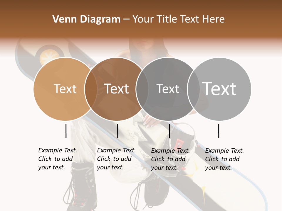 Snowboarder Powder Snowboarding PowerPoint Template