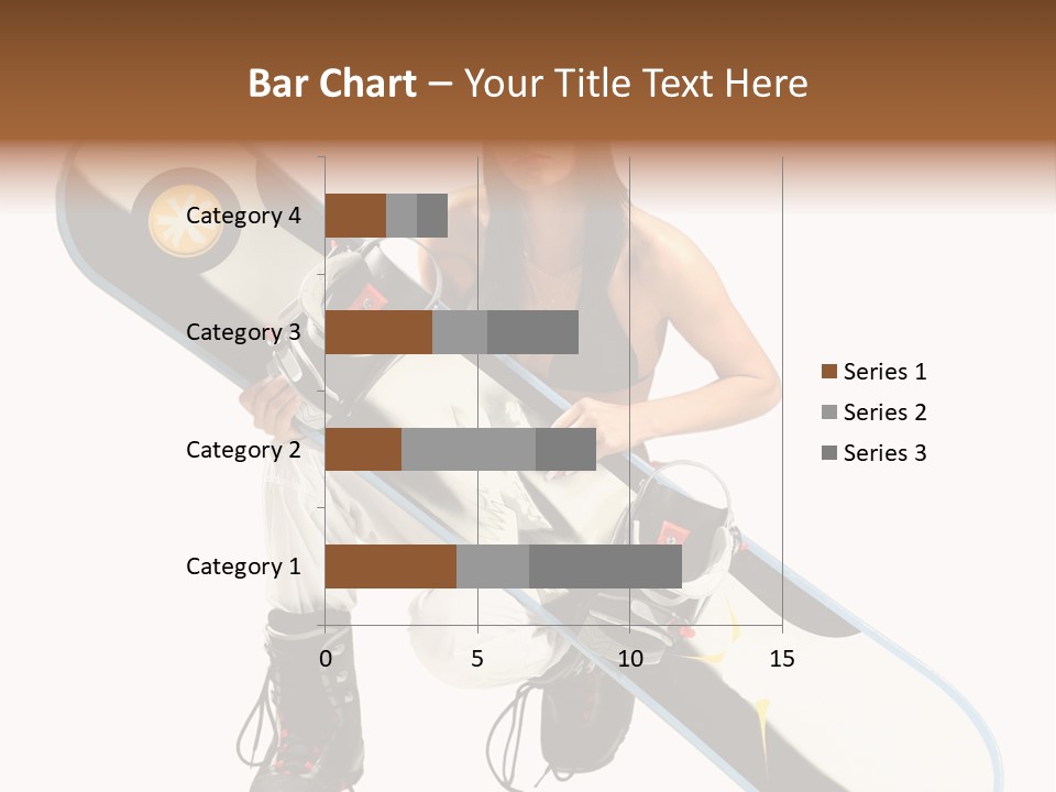 Snowboarder Powder Snowboarding PowerPoint Template