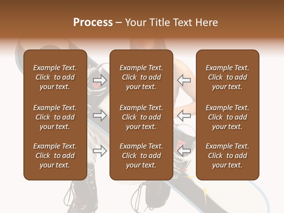 Snowboarder Powder Snowboarding PowerPoint Template
