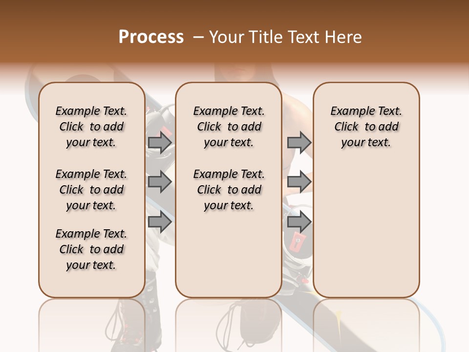 Snowboarder Powder Snowboarding PowerPoint Template
