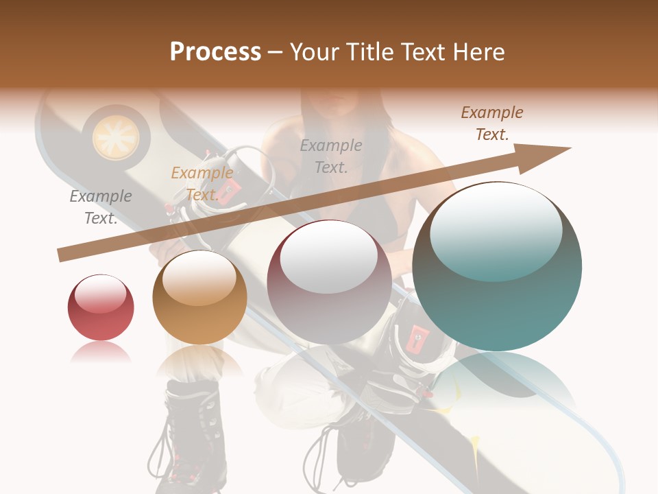 Snowboarder Powder Snowboarding PowerPoint Template