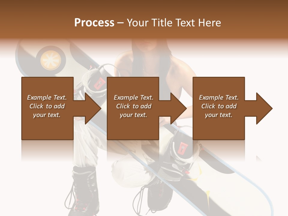 Snowboarder Powder Snowboarding PowerPoint Template