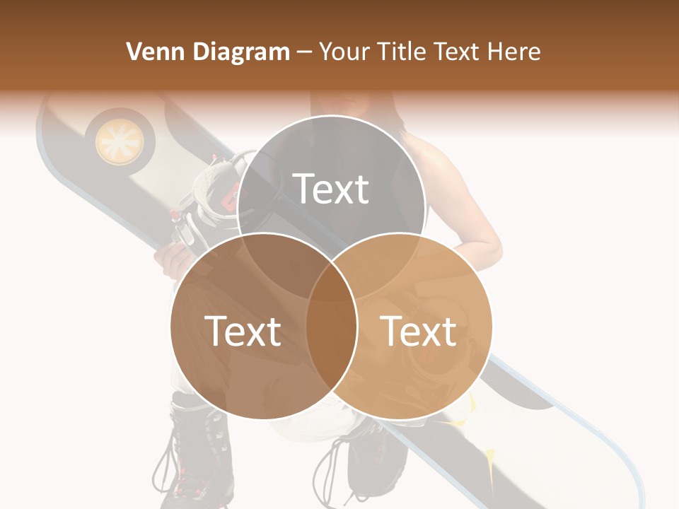 Snowboarder Powder Snowboarding PowerPoint Template