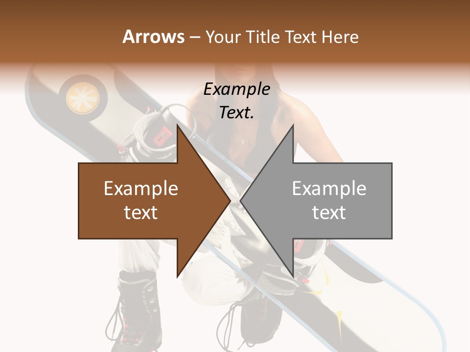 Snowboarder Powder Snowboarding PowerPoint Template