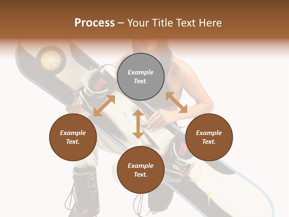 Snowboarder Powder Snowboarding PowerPoint Template