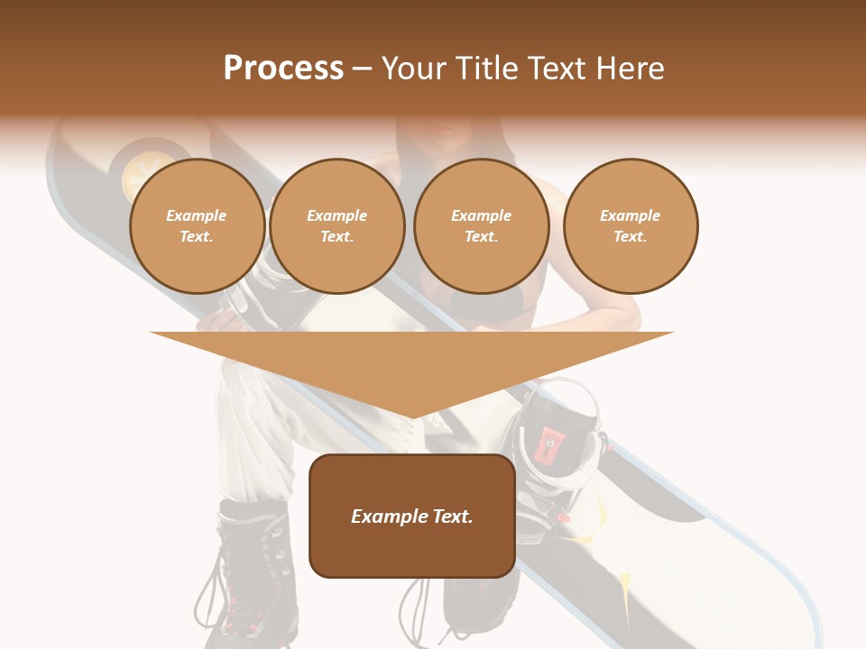 Snowboarder Powder Snowboarding PowerPoint Template