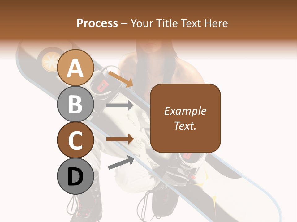 Snowboarder Powder Snowboarding PowerPoint Template