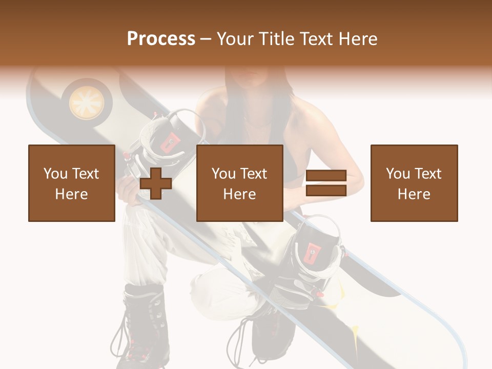 Snowboarder Powder Snowboarding PowerPoint Template