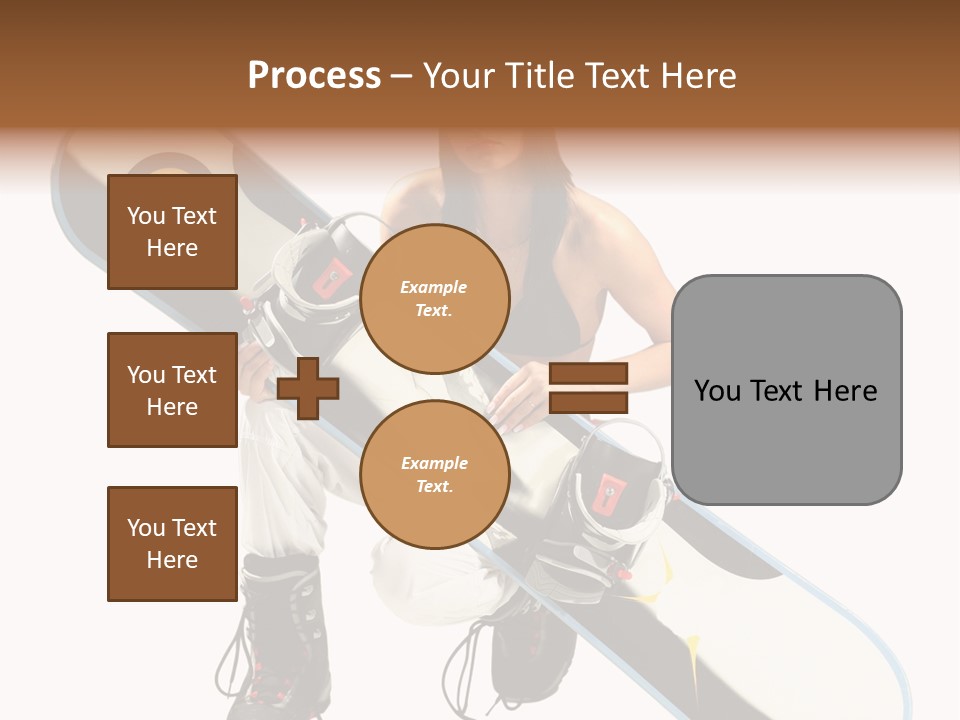 Snowboarder Powder Snowboarding PowerPoint Template