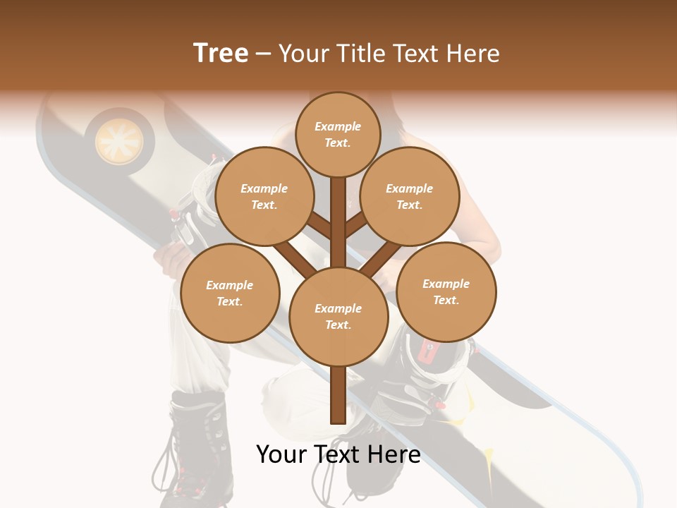 Snowboarder Powder Snowboarding PowerPoint Template