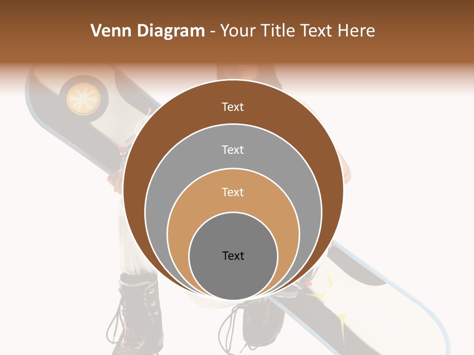 Snowboarder Powder Snowboarding PowerPoint Template
