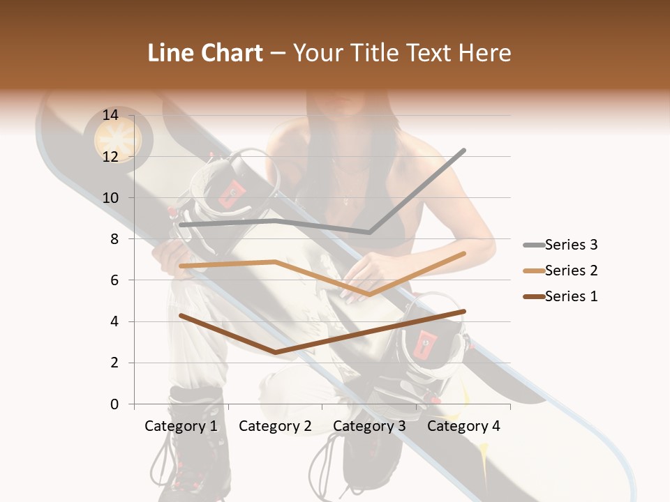 Snowboarder Powder Snowboarding PowerPoint Template