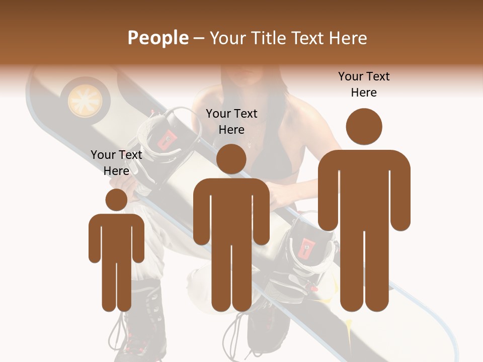 Snowboarder Powder Snowboarding PowerPoint Template
