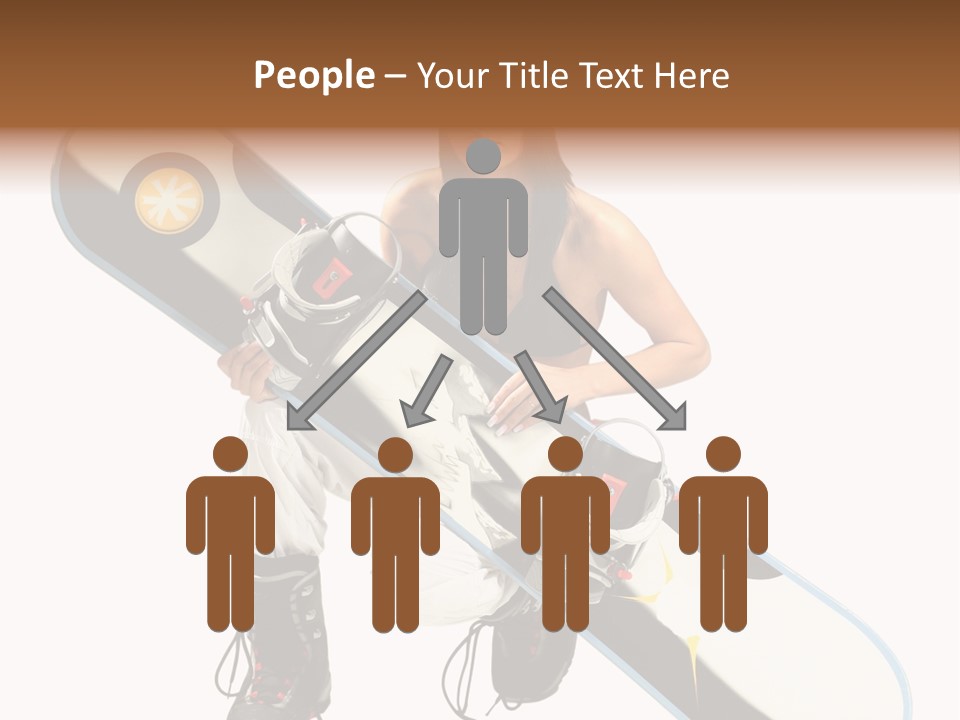 Snowboarder Powder Snowboarding PowerPoint Template