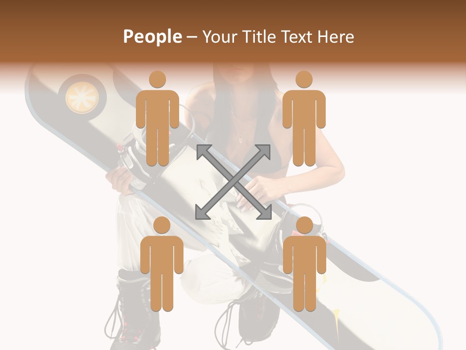 Snowboarder Powder Snowboarding PowerPoint Template