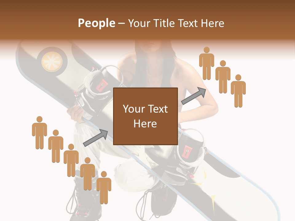 Snowboarder Powder Snowboarding PowerPoint Template