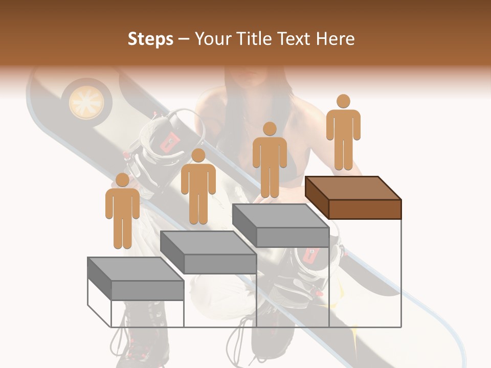 Snowboarder Powder Snowboarding PowerPoint Template
