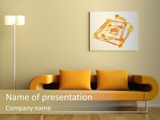 Orange Home Decorative PowerPoint Template