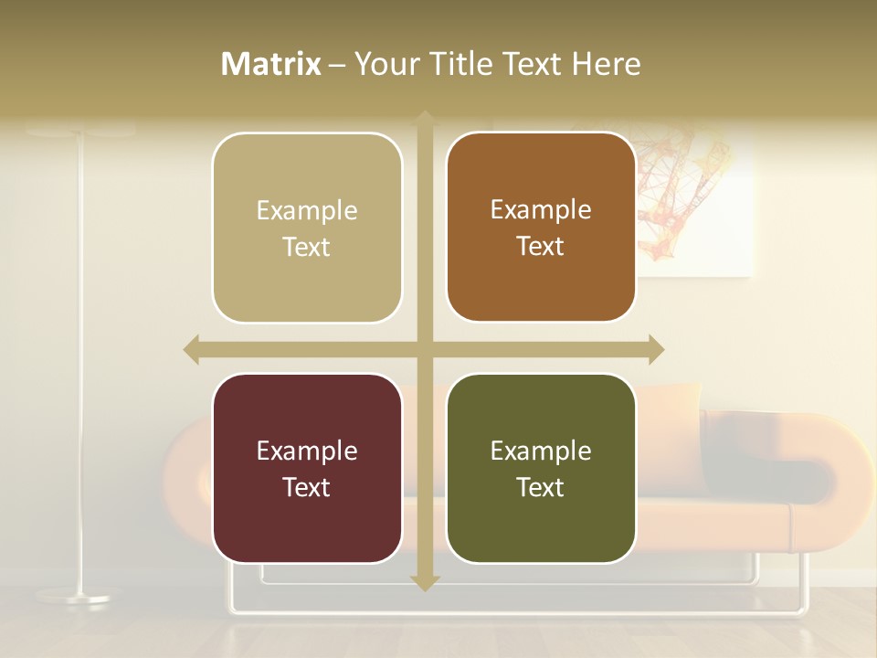 Orange Home Decorative PowerPoint Template
