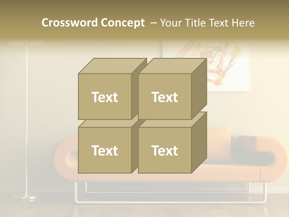 Orange Home Decorative PowerPoint Template