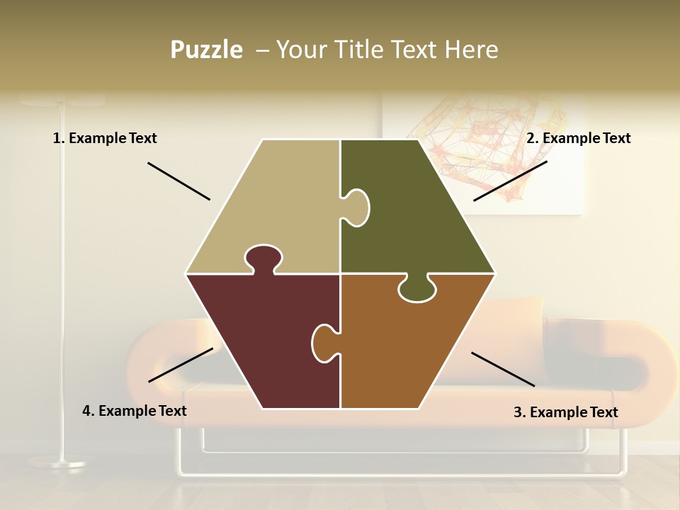 Orange Home Decorative PowerPoint Template