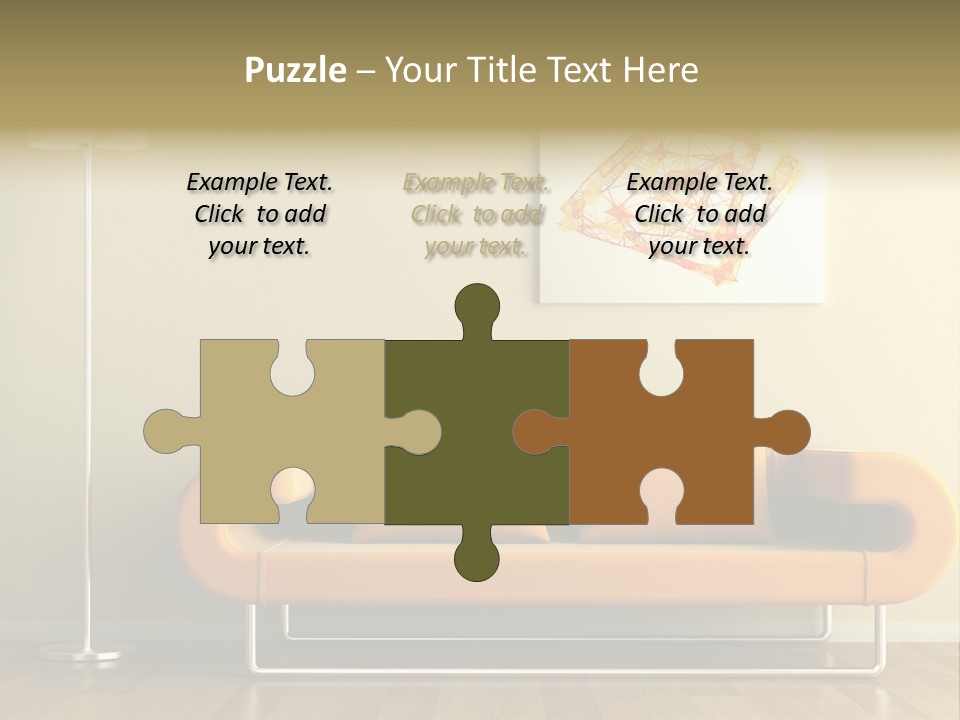 Orange Home Decorative PowerPoint Template