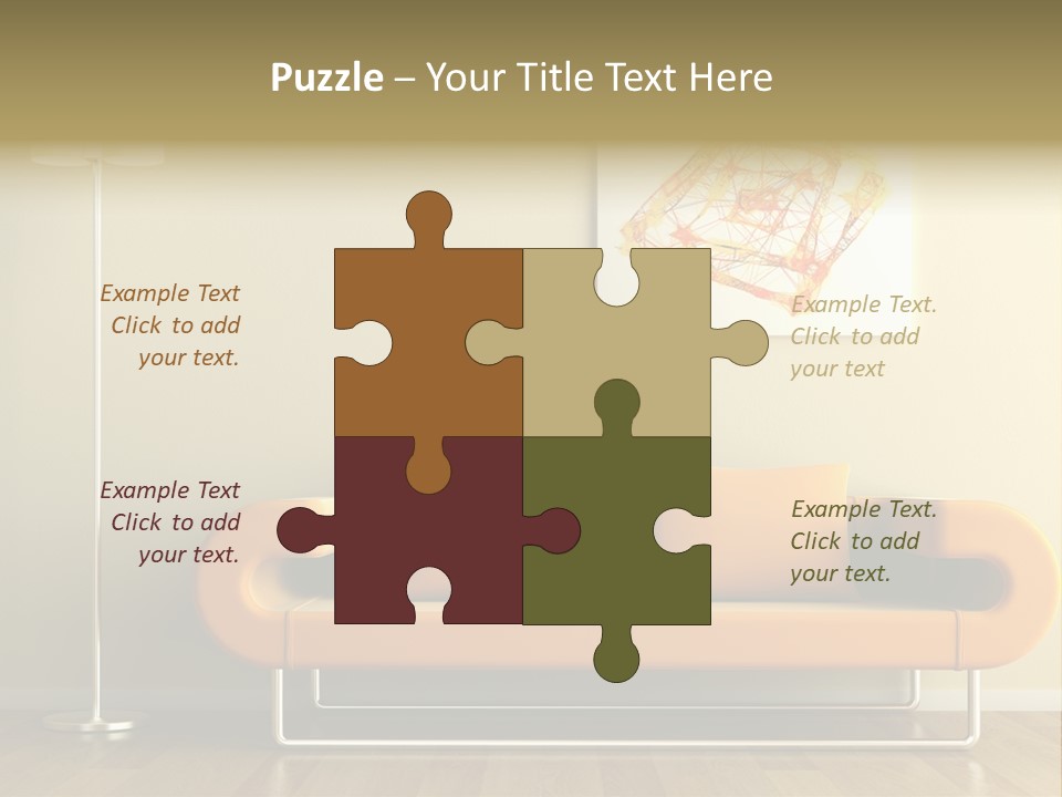 Orange Home Decorative PowerPoint Template