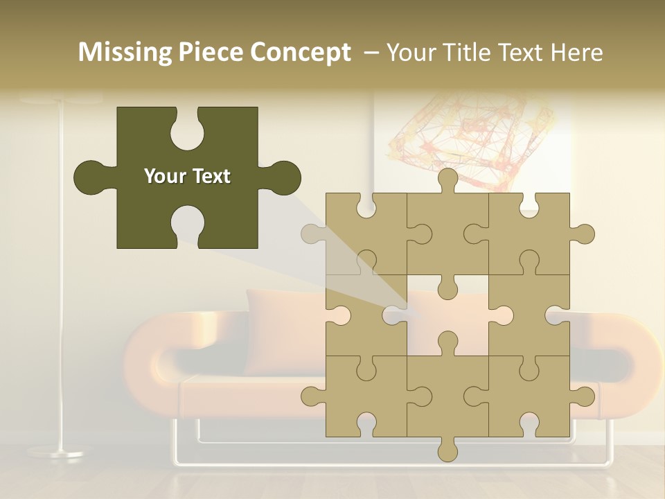 Orange Home Decorative PowerPoint Template