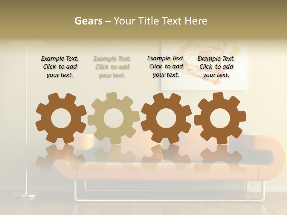 Orange Home Decorative PowerPoint Template