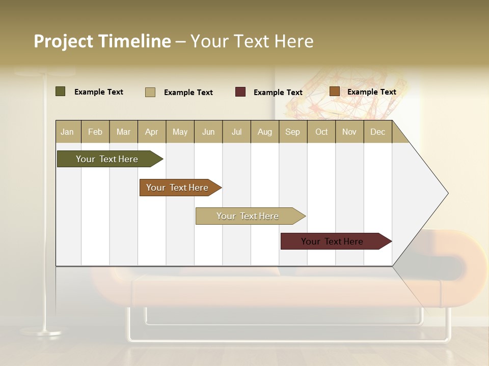 Orange Home Decorative PowerPoint Template