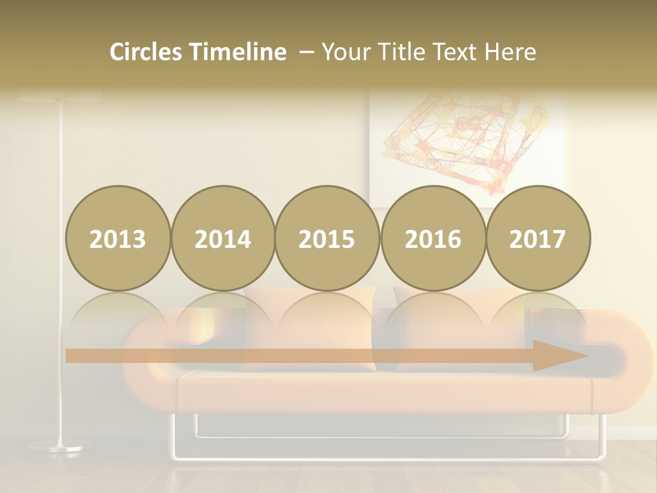 Orange Home Decorative PowerPoint Template