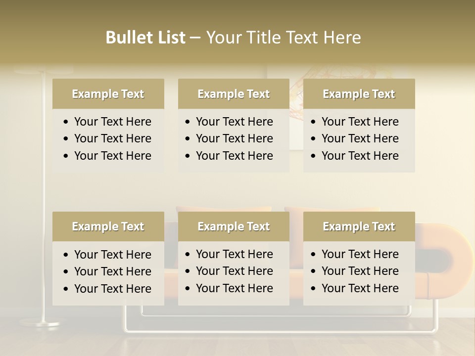 Orange Home Decorative PowerPoint Template