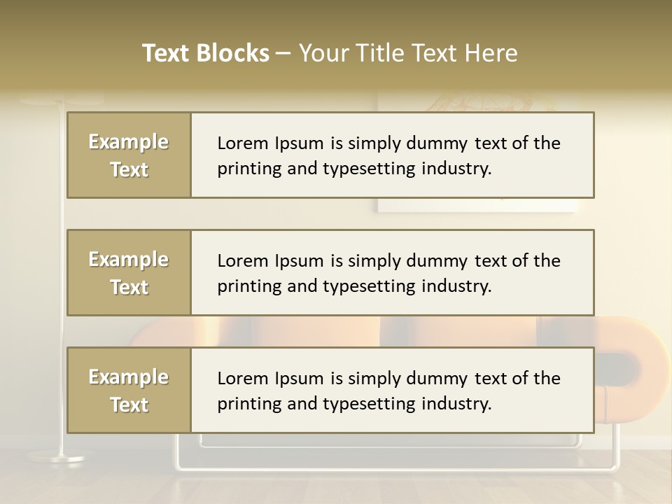 Orange Home Decorative PowerPoint Template