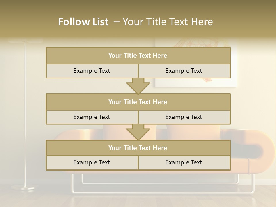 Orange Home Decorative PowerPoint Template