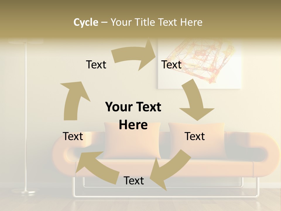 Orange Home Decorative PowerPoint Template