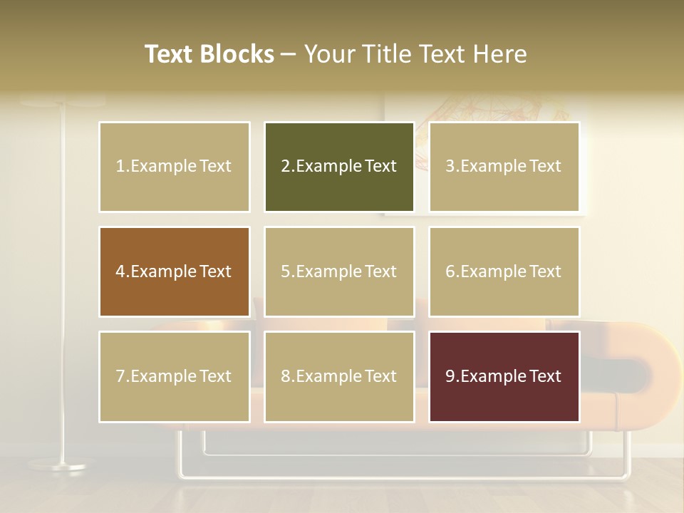 Orange Home Decorative PowerPoint Template