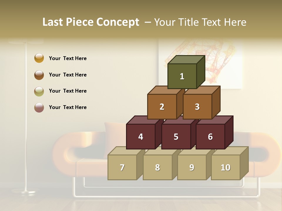 Orange Home Decorative PowerPoint Template