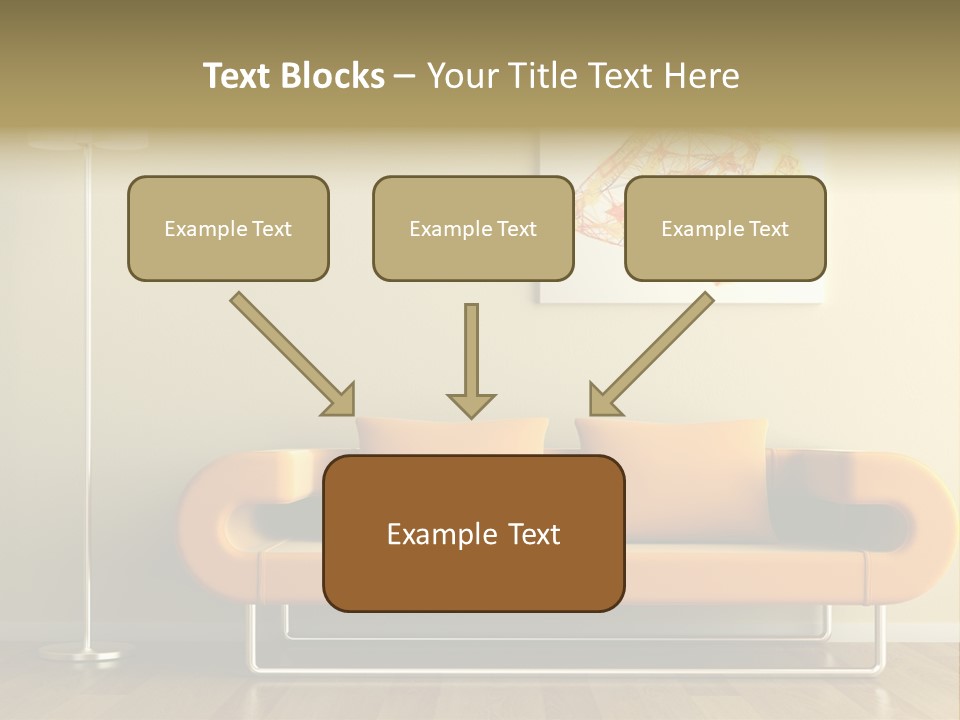 Orange Home Decorative PowerPoint Template