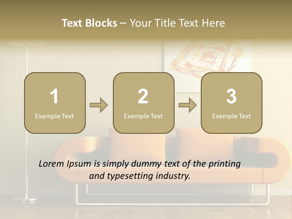 Orange Home Decorative PowerPoint Template