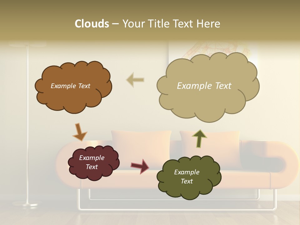 Orange Home Decorative PowerPoint Template