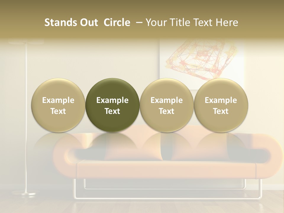 Orange Home Decorative PowerPoint Template