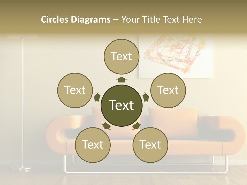 Orange Home Decorative PowerPoint Template