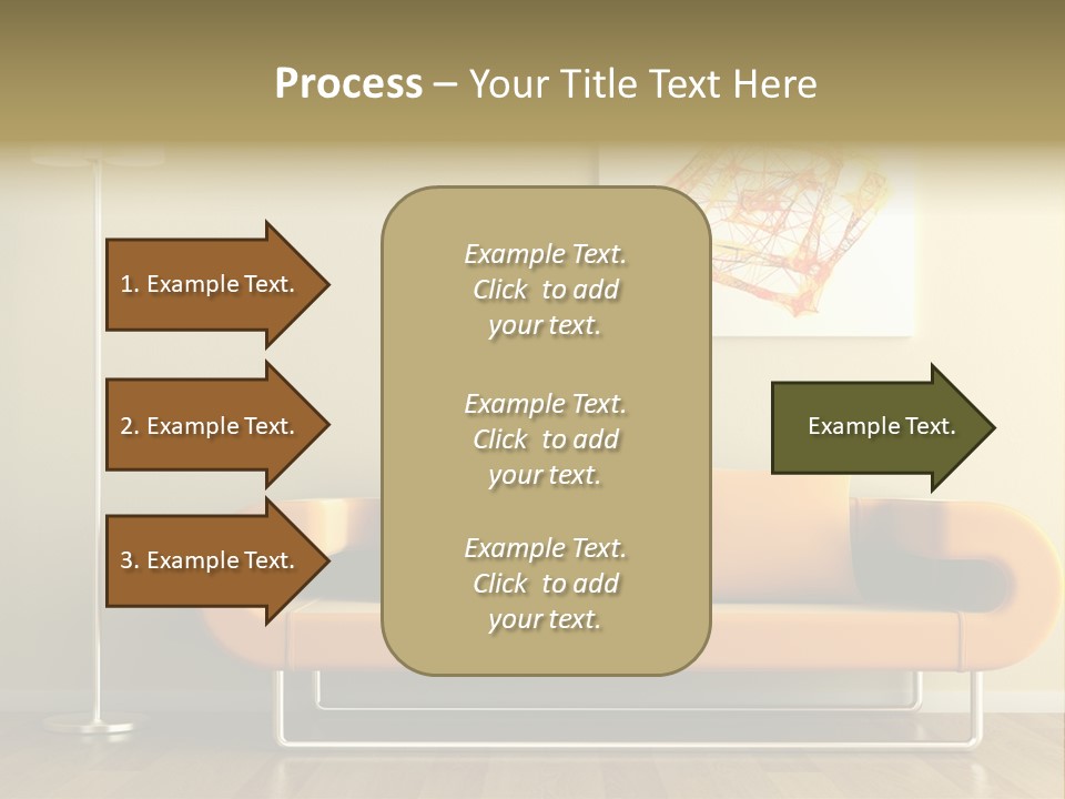 Orange Home Decorative PowerPoint Template