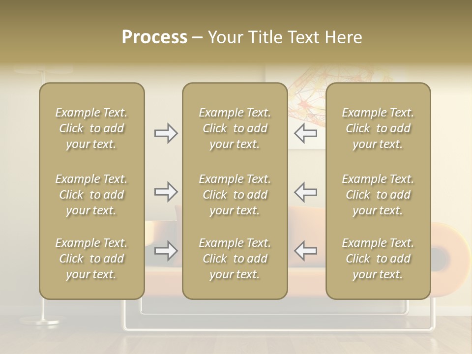 Orange Home Decorative PowerPoint Template