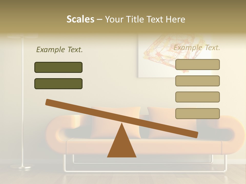 Orange Home Decorative PowerPoint Template