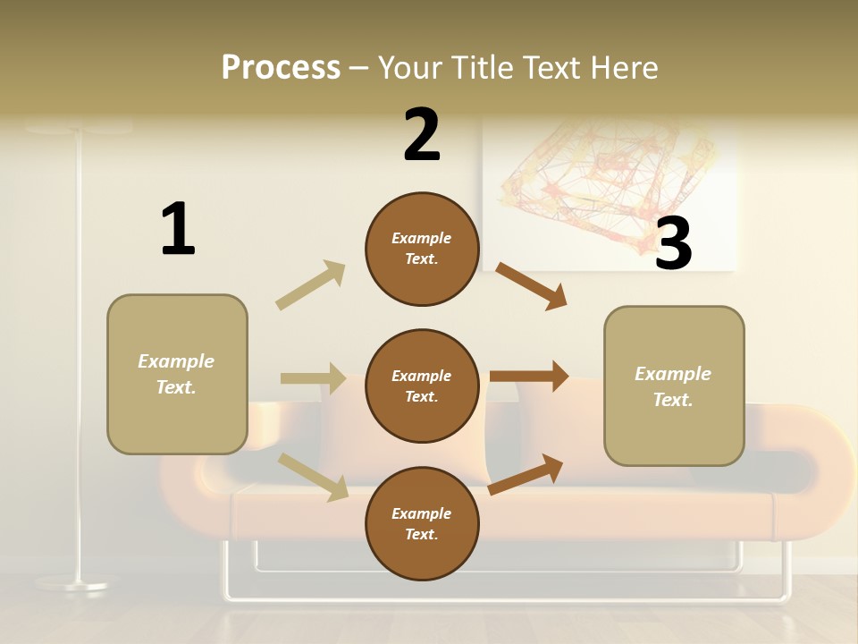 Orange Home Decorative PowerPoint Template