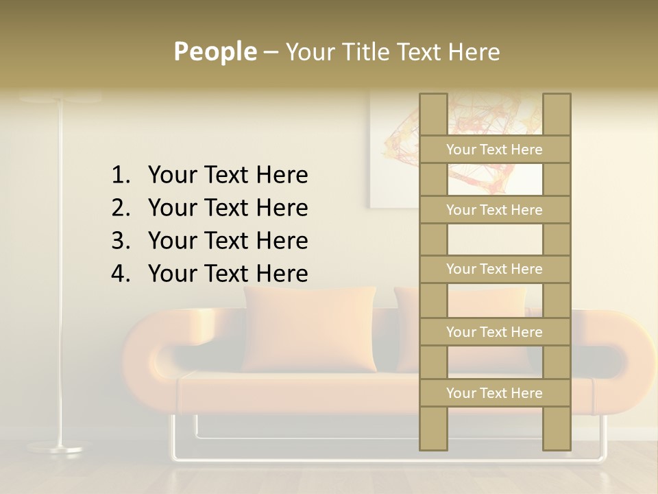 Orange Home Decorative PowerPoint Template