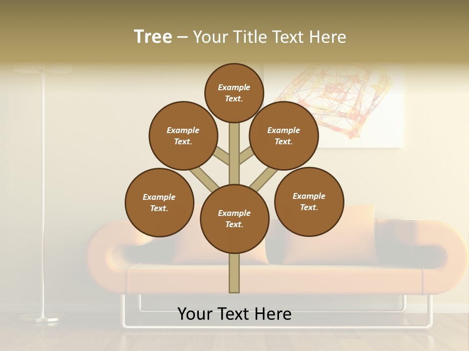 Orange Home Decorative PowerPoint Template